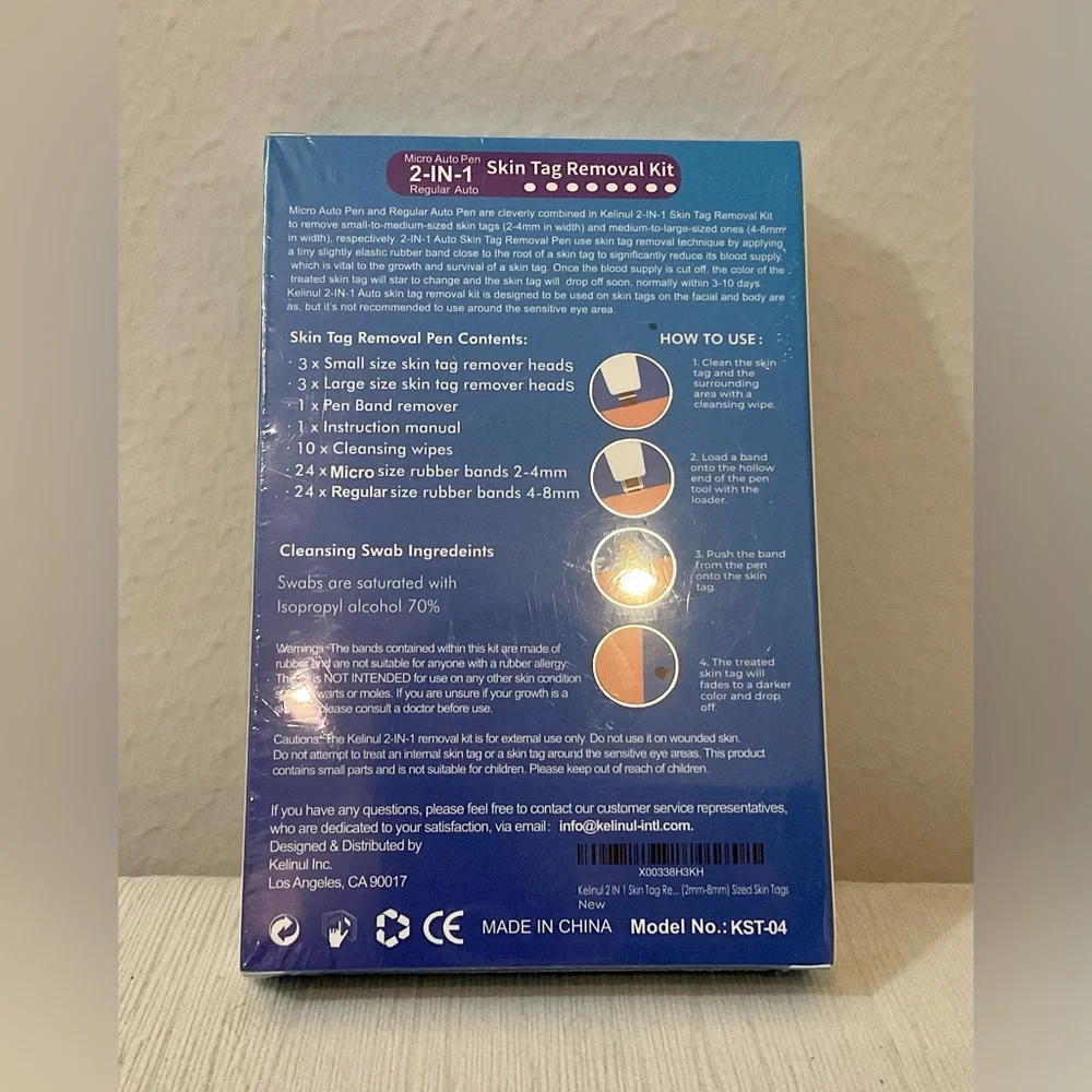 Kelp nil 2- in - 1 auto skin tag remover Kit 2-8mm Suitable for All Body